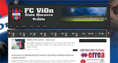 Desktop Screenshot of fcvion.sk