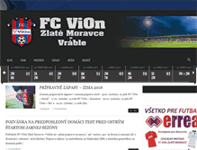 Tablet Screenshot of fcvion.sk